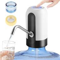 💧 convenient and universal 5 gallon water dispenser pump - usb charging, automatic, for home, office, and outdoor use (white) logo