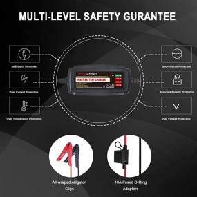 img 3 attached to 🔋 Versatile 12V 5A Smart Car Battery Charger: Fast Charging for Various Vehicles and More!