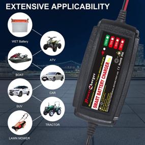 img 2 attached to 🔋 Versatile 12V 5A Smart Car Battery Charger: Fast Charging for Various Vehicles and More!