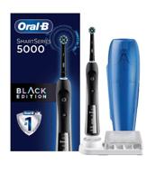 🦷 enhance your oral care with oral-b pro 5000 smartseries electric toothbrush - now with bluetooth connectivity, black edition logo