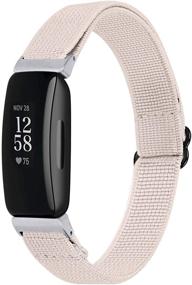 img 1 attached to 🔗 Эластичный регулируемый браслет для Fitbit Inspire 2/HR/Ace 2 - мягкие заменяемые ремешки для мужчин и женщин