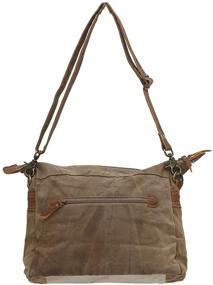 img 3 attached to 👜 Upcycled Canvas Shoulder Bag by Myra Bags - S-0703, Perfectly Designed