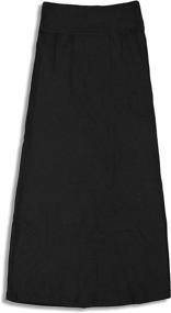 img 3 attached to 👗 Affordable 3 Pack Maxi Skirts for Girls 7-16 - Ideal for School Uniforms!