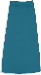 img 2 attached to 👗 Affordable 3 Pack Maxi Skirts for Girls 7-16 - Ideal for School Uniforms!