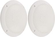 🔊 pqn enterprises eco50-4w waterproof ultra-slim rv marine speaker, white, 5-inch logo