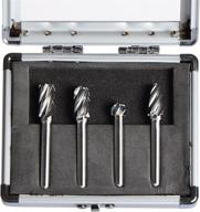 spetool carbide rotary burr set for non-ferrous aluminum cutting - 1/4-inch shank, 4 pieces per pack logo