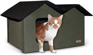 🐱 k&amp;h pet products outdoor multi-cat house shelter heated or unheated logo