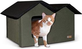 img 4 attached to 🐱 K&amp;H Pet Products Outdoor Multi-Cat House Shelter Heated or Unheated