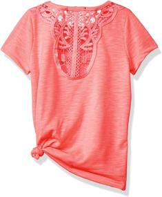 img 1 attached to 👕 Stylish Selection: Browse kensie Girls' Short Sleeve Fashion T-Shirt (Multiple Stylish Options!)