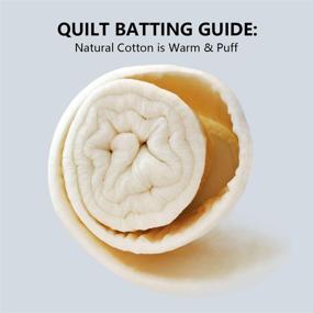 img 2 attached to 🛏️ Lightweight Natural All-Season Cotton Quilt Batting: 79" x 91" - Perfect for Quilts, Crafts, and Wearable Arts