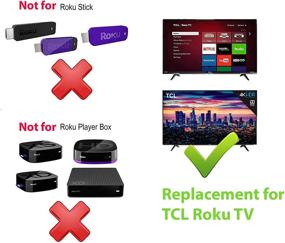 img 2 attached to 📺 Замена пульта дистанционного управления для телевизора TCL ROKU с поддержкой Netflix, Hulu и ESPN