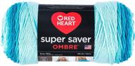 coats & clark super saver ombre yarn, 10 ounces - scuba blue logo