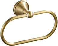 🛁 aothpher oval brass towel ring: stylish wall mounted hand towel holder with antique brass finish - perfect for contemporary bathrooms logo