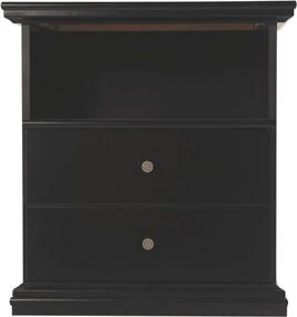 img 2 attached to 🖤 Black Signature Design by Ashley Maribel Kids' 1 Drawer Nightstand with Cubby Storage - Traditional Style