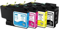 🖨️ high-quality greenjob compatible ink cartridges for brother lc3037xxl 3037 (4 pack) - perfect for mfc-j5945dw, mfc-j6945dw, mfc-j5845dwxl, mfc-j6545dwxl printer logo