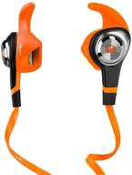 🎧 orange monster isport strive in-ear headphones with 3-button controls logo