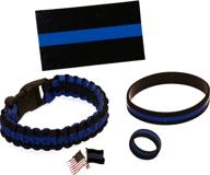 🎁 beall's bay thin blue line paracord gift pack - 5 piece set with 10-inch paracord логотип