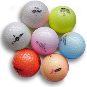 img 1 attached to ⛳️ Enhance Your Golf Game with Professional Crystal Golf Ball Mix - Premium Colors & Styles! Get 50 Mint Quality Used Crystal Golf Balls (AAAAA Blue Green Orange Yellow Mix), Model Number: 50PK-Crystal Mix