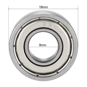 img 1 attached to Uxcell Groove Bearing 1080098 Bearings