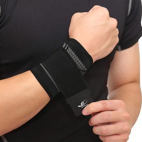 img 3 attached to 💪 Enhance Your Weightlifting Performance with HiRui Compression Weightlifting Tendonitis Adjustable Support