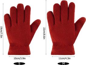 img 3 attached to Fleece Fingers Outdoors Activities Supplies Boys' Accessories via Cold Weather