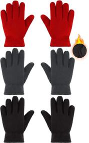 img 4 attached to Fleece Fingers Outdoors Activities Supplies Boys' Accessories via Cold Weather