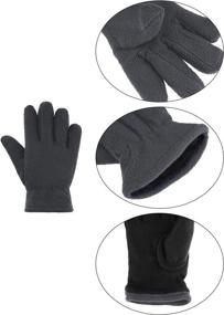 img 2 attached to Fleece Fingers Outdoors Activities Supplies Boys' Accessories via Cold Weather