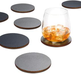 img 1 attached to 🔘 Premium Geometric Furniture Coasters by Coaster's Coaster