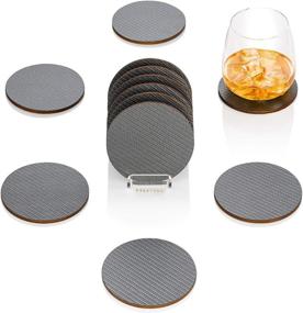 img 2 attached to 🔘 Premium Geometric Furniture Coasters by Coaster's Coaster