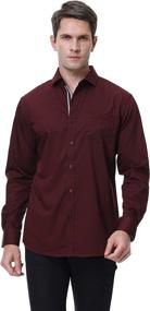 img 3 attached to Men's Casual Button-Up Regular Sleeve Shirts - Clothing