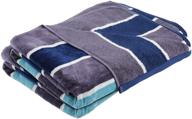 🌊 premium trident beach towels - 100% pure cotton, 2 piece bath towels, extra large bathroom towels, super soft & easy care, 500 gsm pool towel (pack of 2, blue) logo