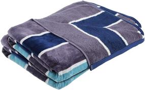 img 4 attached to 🌊 Premium TRIDENT Beach Towels - 100% Pure Cotton, 2 Piece Bath Towels, Extra Large Bathroom Towels, Super Soft & Easy Care, 500 GSM Pool Towel (Pack of 2, Blue)