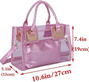 img 3 attached to 👜 Stylish Rullar Transparent Satchel: Women's Handbags & Wallets on Sale