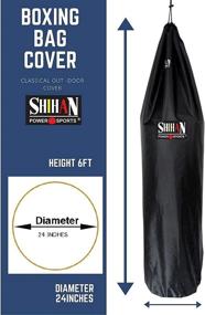 img 3 attached to 🥊 Shihan Power Sports Waterproof Boxing Bag Cover: Ultimate Outdoor Protection for Your 5-6ft Punch Bag - Ideal for Freestanding Strike Bags