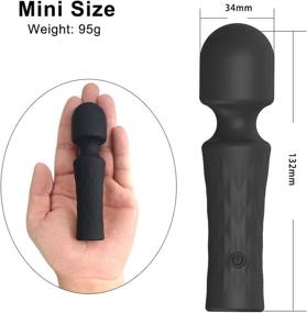 img 3 attached to 💆 Compact and Powerful: Mini Wand Massager with 10 Vibration Modes for Versatile Neck, Shoulder, and Body Massage - USB Rechargeable & Waterproof for Sports Recovery & Muscle Aches