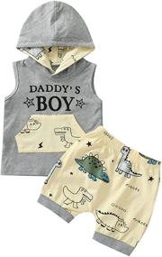 img 4 attached to KnniMorning TEES Sleeveless Camouflage 12_Months Boys' Clothing in Clothing Sets