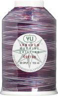 🧵 yli 2443001v 3-ply cotton quilting thread variegated red white blue - 3000yd logo