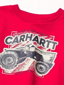 img 3 attached to 🚜 Комплект Carhartt Boys Shortall: прочный и модный наряд для активных малышей.