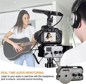 img 1 attached to 🎧 Comica CVM-AX3 XLR аудио микшер: Проверка в реальном времени и разностороннее подключение для камер Canon Nikon Sony Panasonic DSLR Camcorder