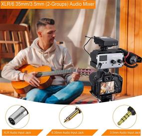 img 3 attached to 🎧 Comica CVM-AX3 XLR аудио микшер: Проверка в реальном времени и разностороннее подключение для камер Canon Nikon Sony Panasonic DSLR Camcorder