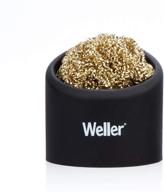 🧽 weller wlaccbsh-02 soldering brass sponge tip cleaner: a convenient solution with silicone holder logo