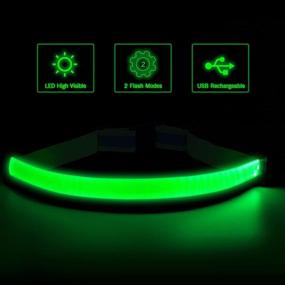 img 3 attached to 🌟 esonstyle Rechargeable LED Reflective Belt - High Visibility Light Up Waist Gear for Men, Women, and Kids - Ideal for Walking, Cycling, Camping - Night Safety Outdoor Sports