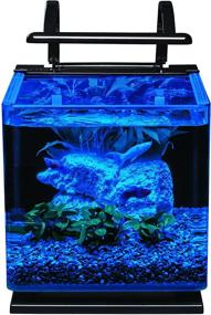 img 3 attached to 🐠 Enhanced Aquatic Experience: Discover the MarineLand Contour Glass Aquarium Kit with Rail Light