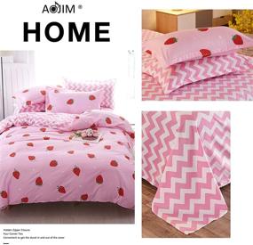 img 2 attached to AOJIM Microfiber Lightweight Strawberry Kids' Home 🍓 Store: Colorfast and Ideal for Your Child's Home Décor