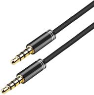 🎧 archeer 3.5mm male to male audio cable 4 pole stereo aux cable - headphones, ps4, smartphone, tablets, headset, pc, laptop (5ft/1.5m) logo