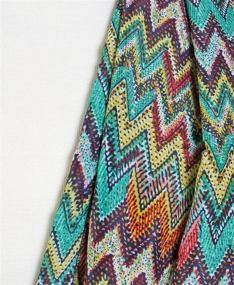 img 1 attached to 🧣 Стильная коллекция бесконечных шарфов в стиле Chevron Zig Zag от Scarfand.