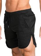 🏋️ coofandy men's gym workout shorts: performance-focused running short pants with pockets for weightlifting, bodybuilding, and jogging logo