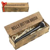 🤣 prank funny belly button brush - hilarious practical joke gag gift idea for men – unique christmas & thanksgiving novelty laugh gifts - perfect present for birthdays and the man who has it all logo