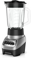 🔥 black+decker powercrush multi-function blender - 6-cup glass jar, silver, 4 speed settings logo