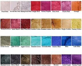 img 2 attached to 🎨 SEISSO Epoxy Resin Dye - 32 Vibrant Mica Powder Colors for Cosmetics, DIY Paint, Soy Wax, Soap Making, Bath Bombs, Slime...